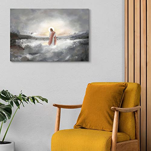 Be Still My Soul Jesus Walking on Water Jesus Christus Gemälde Wandkunst Jesus Bilder Moderne religiöse Gott Leinwandkunst Bilder gerahmt für Wohnzimmer Schlafzimmer Wohnkultur 30 x 40 cm Be Still My Soul Jesus Walking on Water Jesus Christus Gemälde Wandkunst Jesus Bilder Moderne religiöse Gott Leinwandkunst Bilder gerahmt für Wohnzimmer Schlafzimmer Wohnkultur 30 x 40 cm von Fchen art