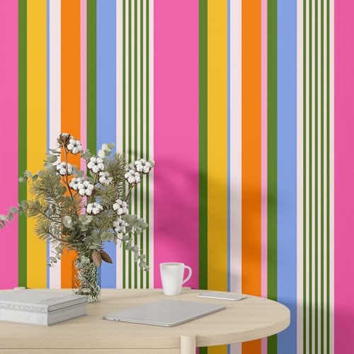 Fchen art Tapete zum Abziehen und Aufkleben für Schlafzimmer, modern, selbstklebend, entfernbar, Kunstholz, Gitterstreifen, Kontaktpapier, Vinyl, Rosa, 45 x 1000 cm Fchen art Tapete zum Abziehen und Aufkleben für Schlafzimmer, modern, selbstklebend, entfernbar, Kunstholz, Gitterstreifen, Kontaktpapier, Vinyl, Rosa, 45 x 1000 cm von Fchen art