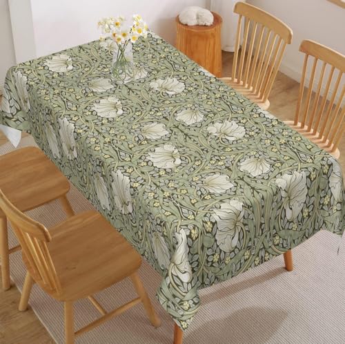 William Morris Retro-Tischdecke, Salbeigrün, Retro-Tischdecke, Picknick-Tischdecke, rechteckig, Vintage-Blumenmuster, Stoff-Tischdecke, Heimdekoration, knitterfreie Tischdecke, 150 x 230 cm William Morris Retro-Tischdecke, Salbeigrün, Retro-Tischdecke, Picknick-Tischdecke, rechteckig, Vintage-Blumenmuster, Stoff-Tischdecke, Heimdekoration, knitterfreie Tischdecke, 150 x 230 cm von Fchen art