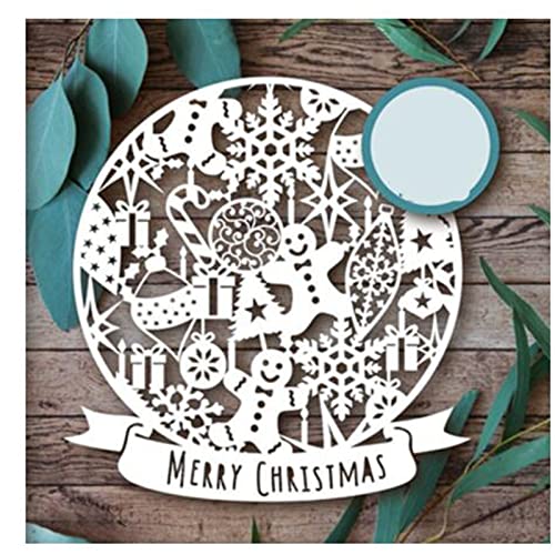 Frohe Weihnachten Stanzformen für Kartenherstellung, Frohe Weihnachten, Stanzschablonen für DIY, Scrapbooking, Fotoalbum, dekorative Prägepapier-Stanzformen für Kartenherstellung, vorgestanzt von Fclily@JJ