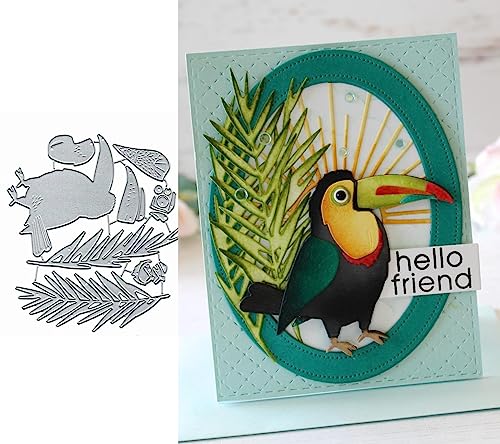 Stanzformen aus Metall mit Vogel-Federn, Weihnachts-Vogel, Kiefernblatt, Stanzschablonen für DIY-Einladungen, Karten, Scrapbooking, Album, dekorative Prägepapier-Stanzformen, Kartenherstellung von Fclily@JJ