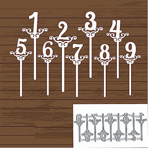 Zahlen DIY Bordüre Kante Metall Stanzformen Happy Number Buchstabe Kerze Stanzformen Schablonen DIY Scrapbooking Dekorative Prägung Papier Scrapbooking Kartenherstellung von Fclily@JJ