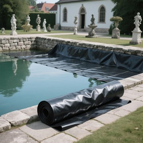 Fcmeavo 1mm Stärke Teichfolie Schwarz HDPE Teichfolien Dichtungsfolie für Gartenteich Wasserfall Fischteiche Wassergarten Außenbereich Teichmembran Schutzfolie Flexible Faltbare Teichplane Fcmeavo 1mm Stärke Teichfolie Schwarz HDPE Teichfolien Dichtungsfolie für Gartenteich Wasserfall Fischteiche Wassergarten Außenbereich Teichmembran Schutzfolie Flexible Faltbare Teichplane von Fcmeavo