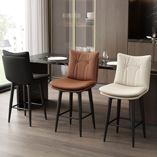 Fcmeavo Barhocker 360° Drehbar Hochhocker Barstuhl Mit Rückenlehne Und Fußstütze Tresenstuhl Mit Bequem Gepolsterter Sitzfläche Metallgestell Drehstuhl Modern Bistrohocker(Schwarz,Hoch Sitzen 75cm) Fcmeavo Barhocker 360° Drehbar Hochhocker Barstuhl Mit Rückenlehne Und Fußstütze Tresenstuhl Mit Bequem Gepolsterter Sitzfläche Metallgestell Drehstuhl Modern Bistrohocker(Schwarz,Hoch Sitzen 75cm) von Fcmeavo