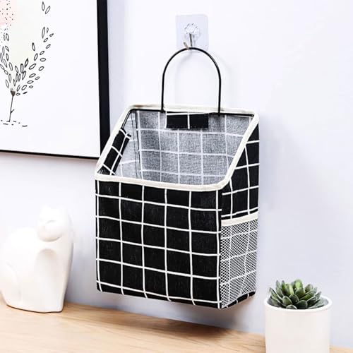 Fcmeavo Hänge Wandorganizer Hohe Kapazität Stoff Hängeorganizer Tür Organizer Hängend Organisatoren mit Haken Hängende Aufbewahrungstasche für Küche Badezimmer Schlafzimmer Wohnmobil Faltbares Taschen von Fcmeavo