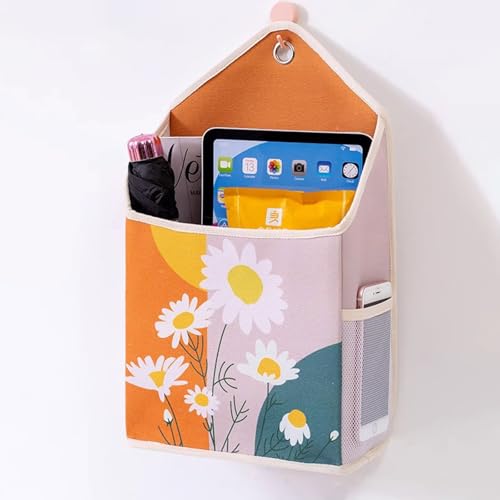 Fcmeavo Hängende Wandorganizer Platzsparende Aufbewahrungslösung Hängend Körbe Hänge Türorganizer mit Netztasche Stauraum Tasche Mehrzweck Hängeorganizer für Zuhause Zeitschriften Regenschirme Bücher( von Fcmeavo