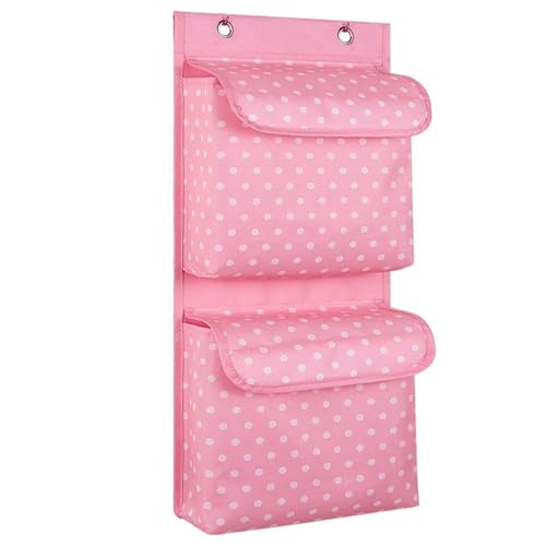Fcmeavo Hohe Kapazität Badezimmer Hängend Aufbewahrungstasche Wasserdicht Hängeorganizer mit Haken Stauraum Tasche Oxford-Stoff Wandorganizer Tür Organizer mit Dichteplatte für Büro Küche Kinderzimmer von Fcmeavo