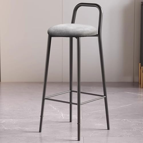 Fcmeavo Moderne Barhocker Bistrohocker Metall Halterung Hochhocker mit Lehne und Fußstütze Barstuhl Fußmatten Höhenverstellbar Ergonomischer Tresenhocker für Bar Büro Fcmeavo Moderne Barhocker Bistrohocker Metall Halterung Hochhocker mit Lehne und Fußstütze Barstuhl Fußmatten Höhenverstellbar Ergonomischer Tresenhocker für Bar Büro von Fcmeavo