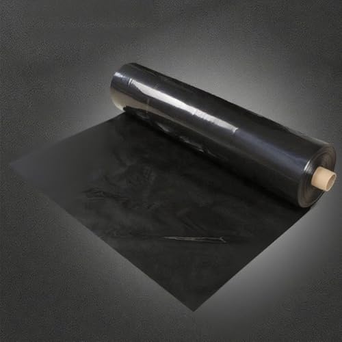 Fcmeavo Witterungsbeständig Teichfolie Pond Liner Wasserdicht Geomembran Undurchlässige Geotextil Fischteichfolie Schwarz HDPE Teichfolien 0.3mm Dicke Gartenteich Teichplane für Wasserfall Bachbrunnen von Fcmeavo
