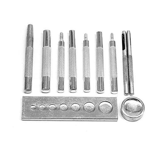 11-teiliges Stanz Stanz Set Praktisches Stanzknopf Set Mit Basis Druckbolzen Für Stanzloch Und Installation Des Nietknopfs 11-teiliges Stanz Stanz Set Praktisches Stanzknopf Set Mit Basis Druckbolzen Für Stanzloch Und Installation Des Nietknopfs von Fcnjsao