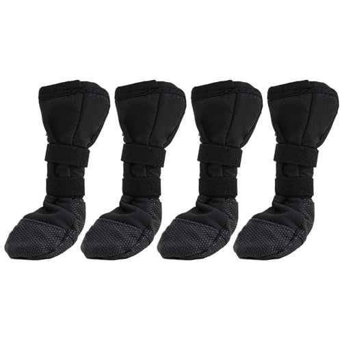 2 Paar Hundesocken, schützend, dicker Griff, Hundefüße, Socken mit verstellbarem Aufkleber für draußen, verhindert Verrutschen 2 Paar Hundesocken, schützend, dicker Griff, Hundefüße, Socken mit verstellbarem Aufkleber für draußen, verhindert Verrutschen von Fcnjsao