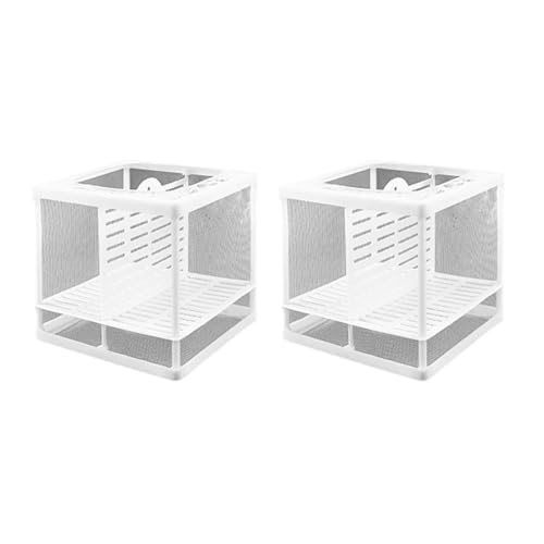 2 Stück atmungsaktive Aquarien Zuchtbox mit Saugnapf-Designs für Fischisolierung und sicheres Laichen von Babys, Haustier-Kindergarten, Isolationsbox 2 Stück atmungsaktive Aquarien Zuchtbox mit Saugnapf-Designs für Fischisolierung und sicheres Laichen von Babys, Haustier-Kindergarten, Isolationsbox von Fcnjsao