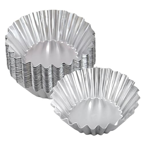 20 Stück Eier, Tarte-Formen, Aluminium, kleine Tarte-Formen, kleine Cupcake-, Muffins, Keksformen, Backförmchen zum Backen 20 Stück Eier, Tarte-Formen, Aluminium, kleine Tarte-Formen, kleine Cupcake-, Muffins, Keksformen, Backförmchen zum Backen von Fcnjsao
