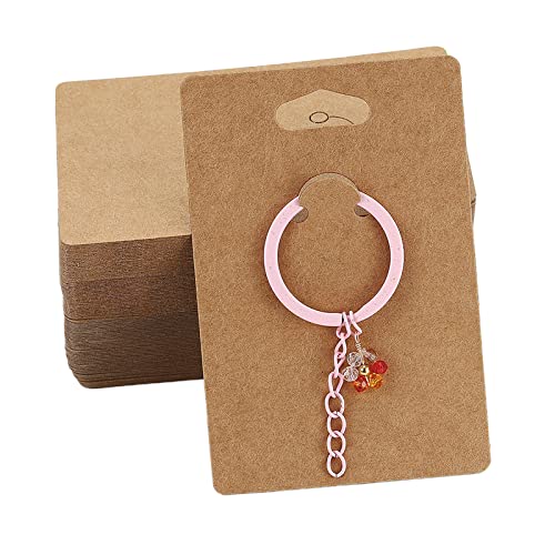 50x Schlüsselbund Verpackungskartonhalter Zum Anzeigen Von Keyring Brauner Papierschmuckschlüsselkartenhalter Zum Verkauf 50x Schlüsselbund Verpackungskartonhalter Zum Anzeigen Von Keyring Brauner Papierschmuckschlüsselkartenhalter Zum Verkauf von Fcnjsao
