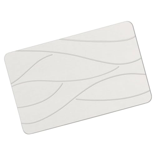 Fcnjsao Badematte Natürliche Kieselgur Erde Badezimmer Matte Schnell Trockener Duschteppich Schlupf Resistent von Fcnjsao