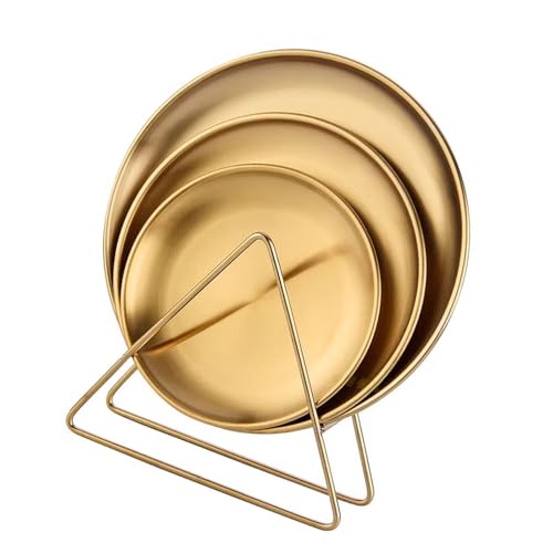 Fcnjsao Edelstahl Spieß Knochenschale Esstisch Müllteller Snacks Dessert Obst Kuchen Gericht Haushalt Snacks Obstteller von Fcnjsao