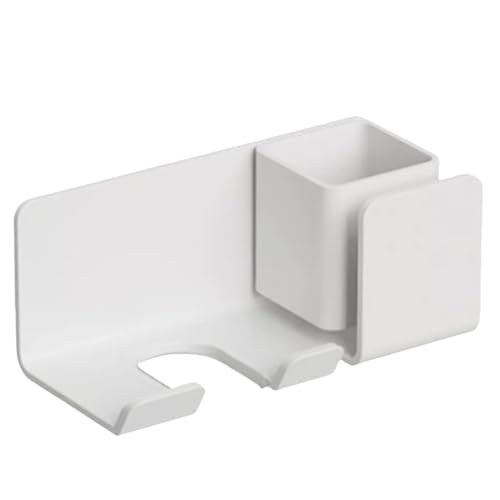 Fcnjsao Eleganter, robuster Haartrockner-Halter aus Aluminiumlegierung für einfache Installation und Entfernung im Badezimmer von Fcnjsao