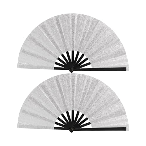 Fcnjsao Glitters Handventilator, langlebig, PP-Rahmen, KungFu, perfekt für Raves, Outdoor-Events, den täglichen Gebrauch, für Konzerte, Clubs, Glitzer, zusammenklappbar Fcnjsao Glitters Handventilator, langlebig, PP-Rahmen, KungFu, perfekt für Raves, Outdoor-Events, den täglichen Gebrauch, für Konzerte, Clubs, Glitzer, zusammenklappbar von Fcnjsao