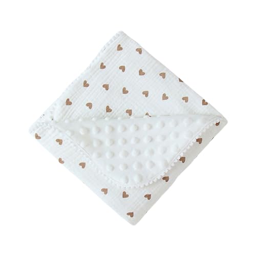 Fcnjsao Kindergärtenbetwürfe Für Neugeborene Unisex 0-3 Jahre Weiche Quilts Mit Gepunkteten Fleece Backing Empfangen Decken Baumwolldecke von Fcnjsao