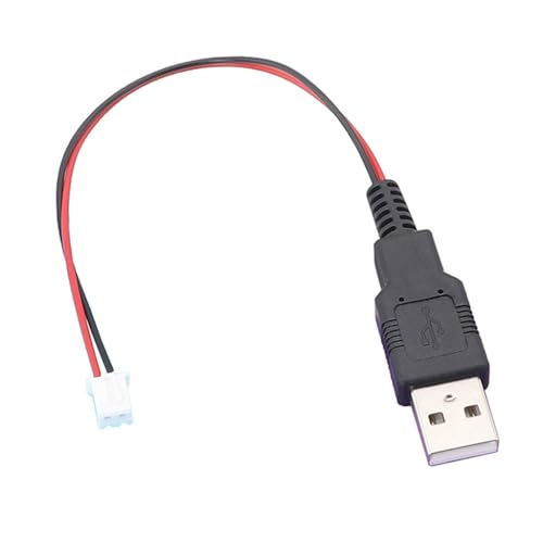 Fcnjsao Kleiner USB-Stecker auf XH2.54 2P-Kabelschuhe für einfache Verwendung in Haushaltsgeräten und Sensoren für Signale und Stromübertragung von Fcnjsao