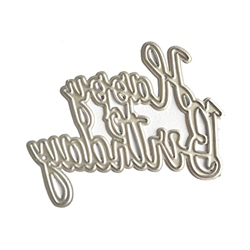 Fcnjsao Metall Stanzformen „Happy Birthday“ Scrapbooking Schablonen Kartenprägung Fotoalbum Vorlage Form Dekoration Fcnjsao Metall Stanzformen „Happy Birthday“ Scrapbooking Schablonen Kartenprägung Fotoalbum Vorlage Form Dekoration von Fcnjsao