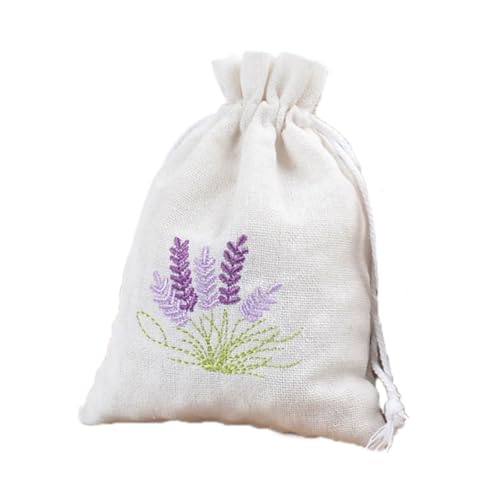 Fcnjsao Packung Mit 10 Beuteln Mit Kordelzug Aus Baumwolle Und Leinen Lavendelbeutel Zur Aufbewahrung Von Schmuck Hochzeit Gewürzen von Fcnjsao