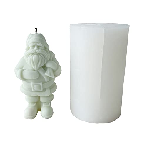 Fcnjsao Silikonform mit Weihnachtsmannmotiv, Wachs, Schmelzen, Polymer, handgefertigte Projekte von Fcnjsao