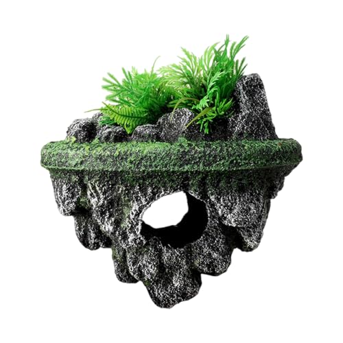 Fcnjsao Zarte Landschaft Heilte Steinhöhlen Terrarium Verstecke Shrimp Caverns Statue Aquarien Lebensraum Dekore von Fcnjsao