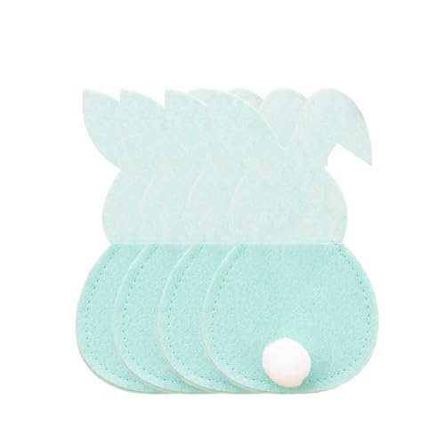 Filz Bestecktaschen Bestecktasche Saugfähig Besteck Aufbewahrung Halter Bestecktaschen mit Schwanz für Partys von Fcnjsao