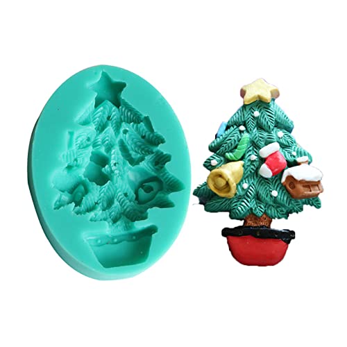 Fondantformen, Schokoladenformen, Backform, Weihnachtsserie, Silikon-Backzubehör für Küche, Zuhause, Backen von Fcnjsao