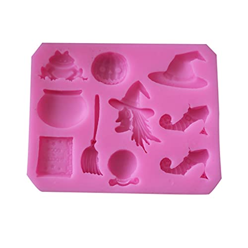 Halloween Silikon Backform Antihaft Kuchen Form Für Kreative Backen Gadgets Hexe Form Form Für Halloween von Fcnjsao