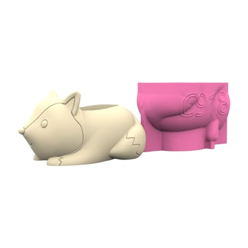 Handgefertigte Blumentöpfe aus Silikon, Tierform, geeignet für Zement oder Gips zur Gestaltung von Behältern von Fcnjsao