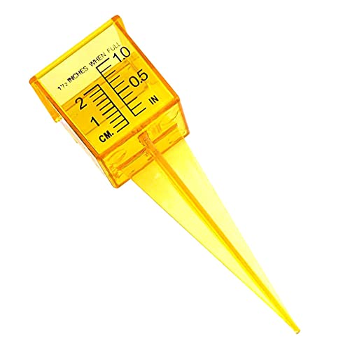 Leuchtend Gelber Kunststoff Regenmesser/Sprinkler Mit Breiter Öffnung Für Rasen Hof Garten Zuhause 3/4 2 Zoll Wetterinstrument von Fcnjsao