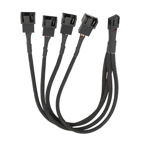 Lüfter Splitter PC Lüfter Splitter 4 Pin Lüfter Splitter Kabel PC Gehäuse Lüfter Header Splitter für Computer Lüfter Splitter 3/4 Wege von Fcnjsao