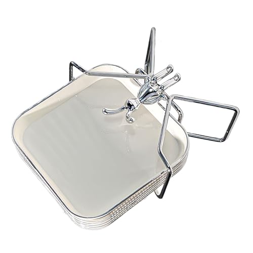 Praktisches PET-Knochen-Geschirr-Set, Picknick-freundlich, Party-Serviertablett, Textur für jugendliche Erwachsene, 6-teilig von Fcnjsao