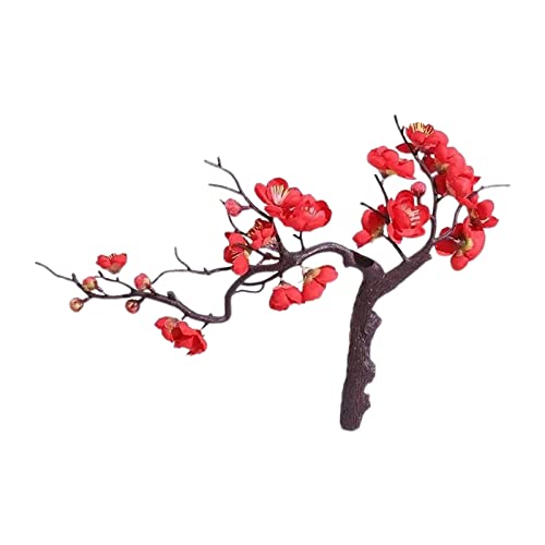 Seidenblume Künstliche Pflaumenblüte Bonsai Dekoratives Blumenarrangement Für Tisch Neujahr Hochzeit Home Office von Fcnjsao