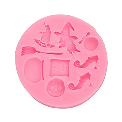 Silikonform für Fondant, Halloween, Schokolade, Süßigkeiten, Kuchen, Ton, Handdekoration, 7 Arten Silikonform für Fondant, Halloween, Schokolade, Süßigkeiten, Kuchen, Ton, Handdekoration, 7 Arten von Fcnjsao