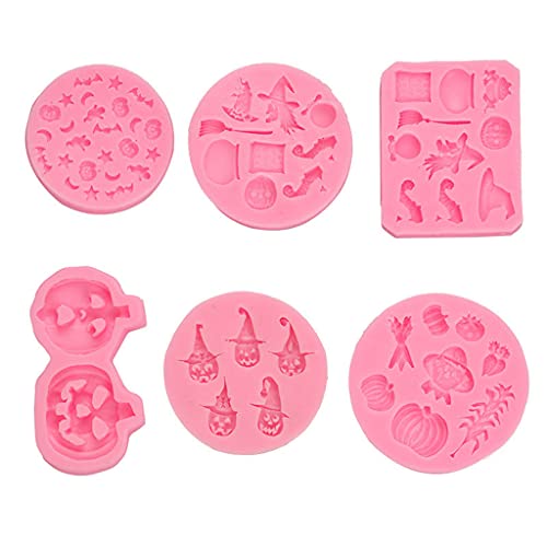 Silikonform für Fondant, Halloween, Schokolade, Süßigkeiten, Kuchen, Ton, Handdekoration, 7 Arten Silikonform für Fondant, Halloween, Schokolade, Süßigkeiten, Kuchen, Ton, Handdekoration, 7 Arten von Fcnjsao