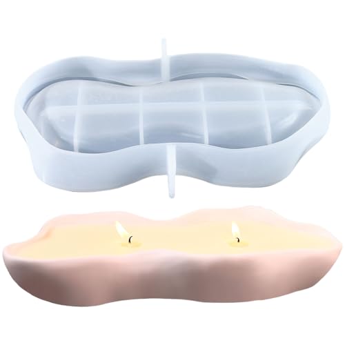 Silikonharz Tablett Formen Unregelmäßige Form Crafting Formen Harzplattenformen Schmuckschale Formen Kerzenständer Formen von Fcnjsao