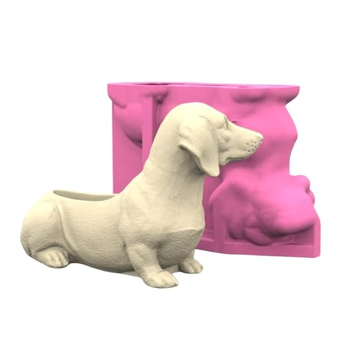 Silikontöpfe Formen Hundeform Sukkulente Vase Formen Stifthalter Formen Crafting Formen Silikonstextur Für Blumenartikel von Fcnjsao