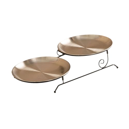 Stylish Cake Serve Tablett Zum Feiern Und Versammlungen Zwei Stufen Dessert Display Teller Geburtstag Party Snacks von Fcnjsao