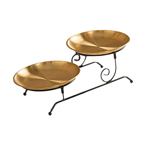 Stylish Cake Serve Tablett Zum Feiern Und Versammlungen Zwei Stufen Dessert Display Teller Geburtstag Party Snacks von Fcnjsao