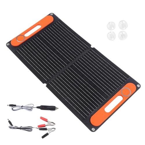 Wasserdichtes ETFE-Solarpanel, 80 W, faltbares Panel, doppelter USB-Anschluss, tragbare mobile Stromversorgung für Outdoor, Camping, Wandern, Klappplatte, Akku-Ladegerät Wasserdichtes ETFE-Solarpanel, 80 W, faltbares Panel, doppelter USB-Anschluss, tragbare mobile Stromversorgung für Outdoor, Camping, Wandern, Klappplatte, Akku-Ladegerät von Fcnjsao