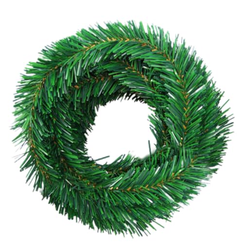 Wunderschöner grüner künstlicher Weihnachtsbaum Rattans Kiefer für Kamine Urlaub Outdoor Party Weihnachtsgirlanden künstliche Rattane von Fcnjsao