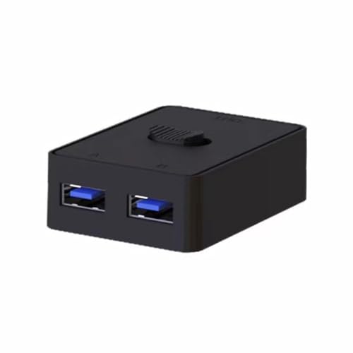 Fcuajdkq 2 USB-Ports Switcher für Drucker, 2 in und 1 Ausgang oder 1 in und 2 externe USB-Sharing-Switcher, USB3.0 von Fcuajdkq