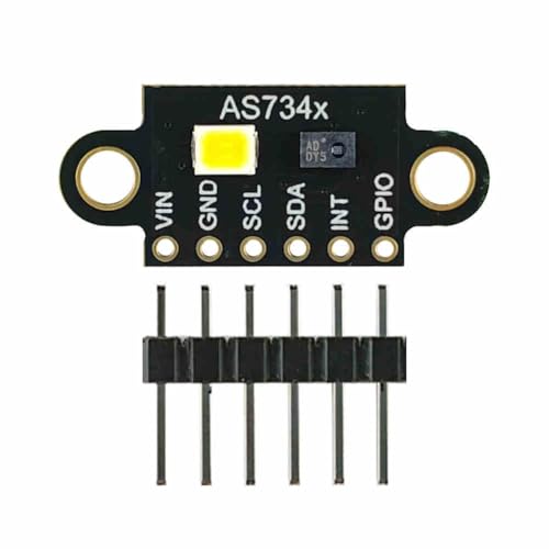 Fcuajdkq AS7341-V1 Sichtbarer Infrarotfarbspektrometer-Sensor-Modul Farbtemperatur Beleuchtungsstärke Farbmessung Detektion von Fcuajdkq