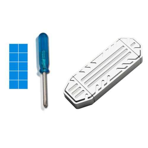 Fcuajdkq Mobile Festplatte, hohe Geschwindigkeit, M.2 NVME SSD, 10 Gbit/s, Gehäuse JMS583 Steuerung mit USB Type-C mit Doppelkopf von Fcuajdkq
