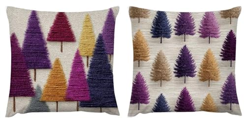 Kissenbezug 40x40 Violett 2er Set Samt Kissenbezüge Deko Wohnzimmer Kissenhüllen Baum Herbst Dekokissenbezug, Geschenke für Frauen Schlafzimmer Stuhl, Bett, Garten Wohnzimmer Couch Zierkissen zj-245 Kissenbezug 40x40 Violett 2er Set Samt Kissenbezüge Deko Wohnzimmer Kissenhüllen Baum Herbst Dekokissenbezug, Geschenke für Frauen Schlafzimmer Stuhl, Bett, Garten Wohnzimmer Couch Zierkissen zj-245 von Fcunjuun
