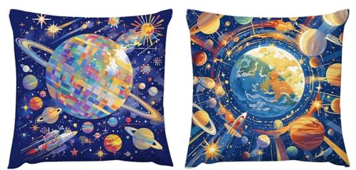 Planeten Kissenbezug 60x602er Set Outdoor Herbst Kissen Dekokissenbezug Leinen Kissenhülle Universum Kissenbezüge Weihnachtsdeko Kissenhüllen für Sofa Schlafzimmer Wohnzimmer Balkon Geschenke zj-264 Planeten Kissenbezug 60x602er Set Outdoor Herbst Kissen Dekokissenbezug Leinen Kissenhülle Universum Kissenbezüge Weihnachtsdeko Kissenhüllen für Sofa Schlafzimmer Wohnzimmer Balkon Geschenke zj-264 von Fcunjuun
