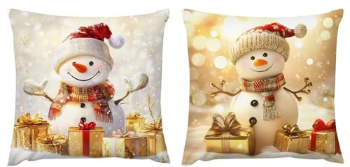Schneemann Kissenbezug 40x402er Set Outdoor Herbst Kissen Dekokissenbezug Leinen Kissenhülle Geschenke Kissenbezüge Weihnachtsdeko Kissenhüllen für Sofa Schlafzimmer Wohnzimmer Balkon Geschenke zj-212 Schneemann Kissenbezug 40x402er Set Outdoor Herbst Kissen Dekokissenbezug Leinen Kissenhülle Geschenke Kissenbezüge Weihnachtsdeko Kissenhüllen für Sofa Schlafzimmer Wohnzimmer Balkon Geschenke zj-212 von Fcunjuun